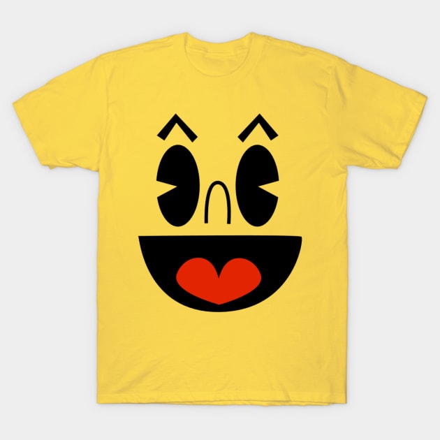 Pac-Man's Face T-Shirt by MichaelJLarson